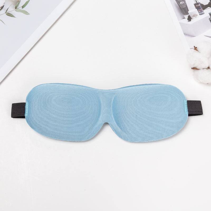 Three-Dimensional Contoured Breathable Sleep Mask With Adjustable Strap