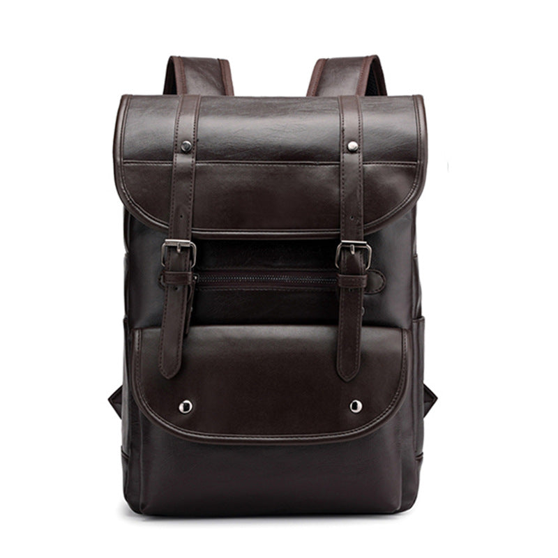 Vintage Style Leather Backpack Bowlift
