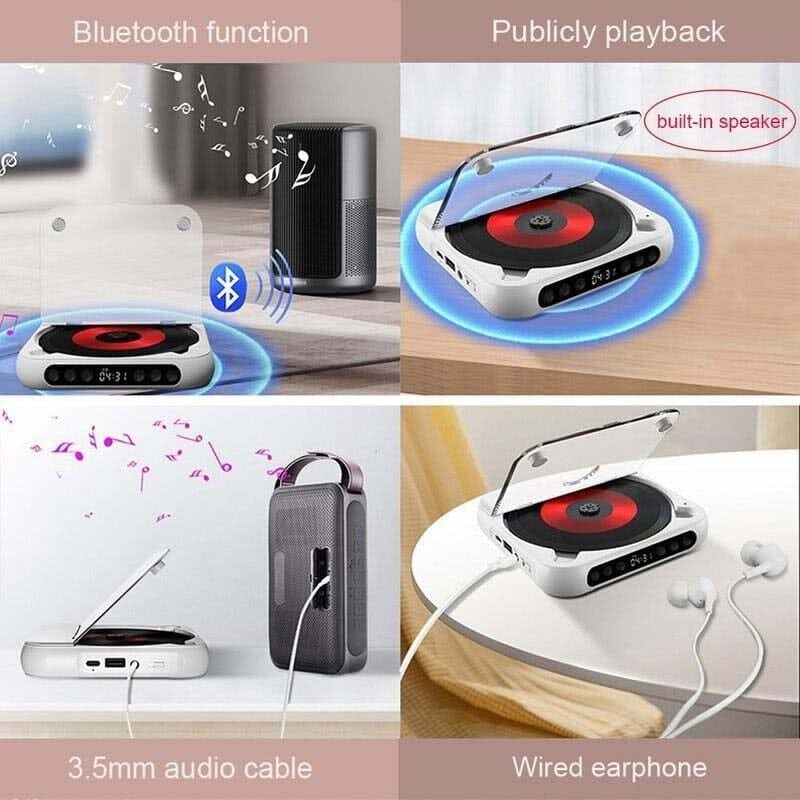 BowLift | Portable Bluetooth-compatible CD Player