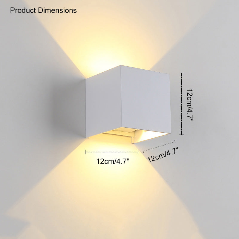 BowLift | LED Outdoor Up Down Wall Light | Waterproof Metal Fixture for Patio. Garden & Entryway Illumination