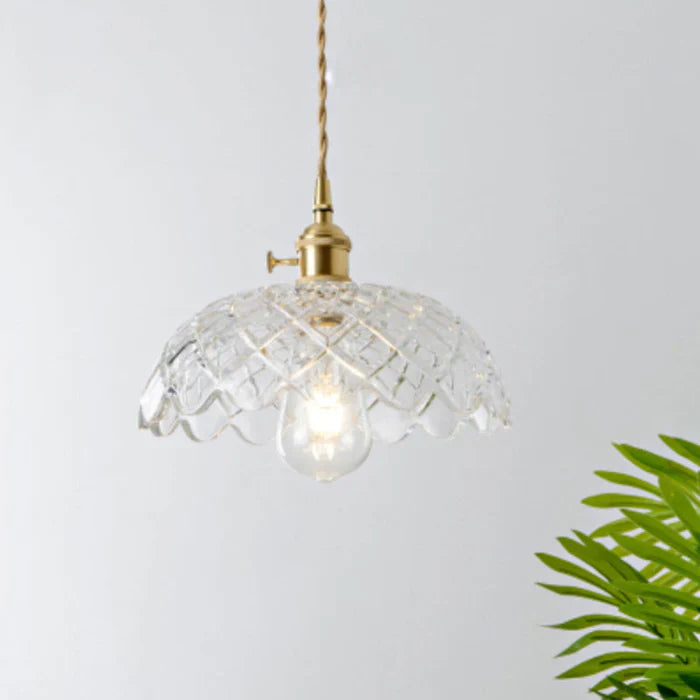 OpulentGlow Pendant – Elegant Glass Hanging Lamp Bowlift