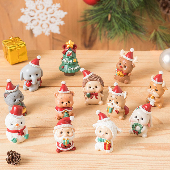 BowLift | Handmade Animal Santa Ornaments