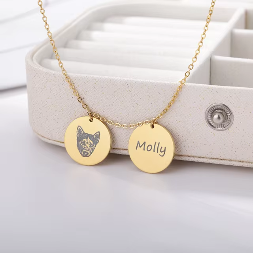 Custom Pet Memorial Necklace Bowlift