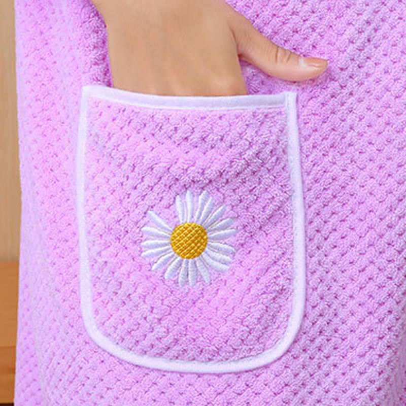 Quick Dry Absorb Water Wearable Bath Towel | Bowlift