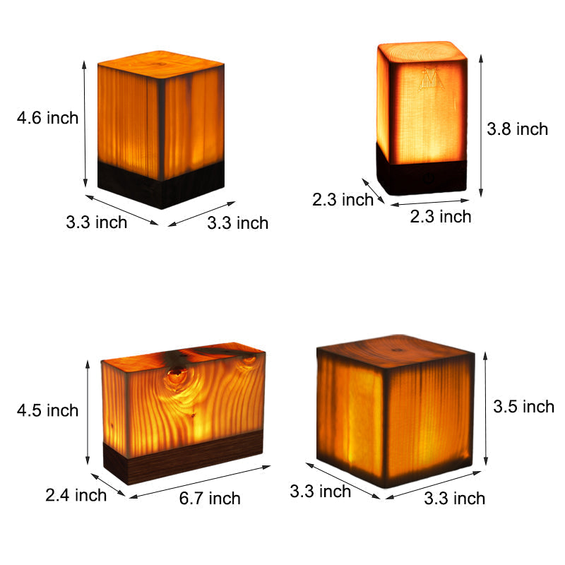 Cordless LED table lamp with rechargeable battery and touch control – Warm wood design for a cozy atmosphere | Bowlift