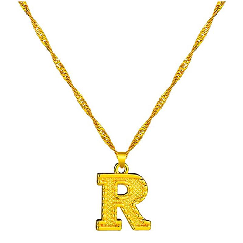 BowLift | 18K gold-plated initial letter necklace