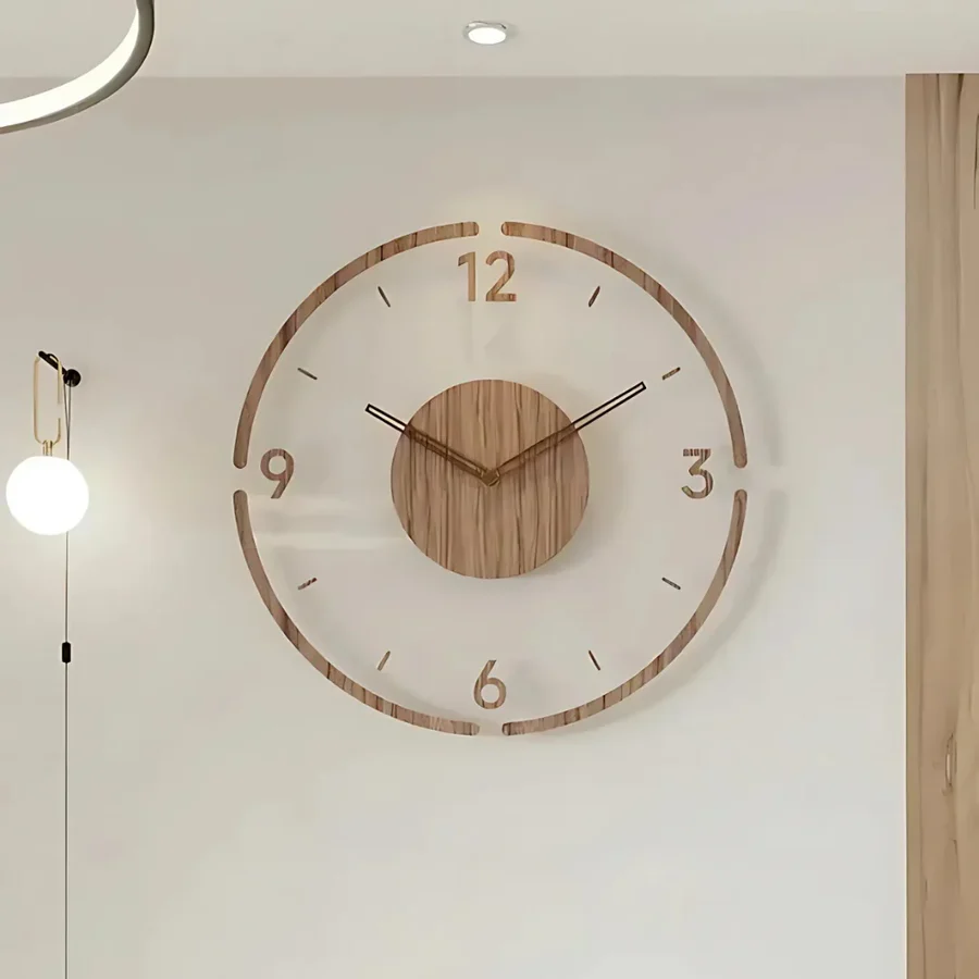 BowLift | Nordic Silent Wooden Wall Clock