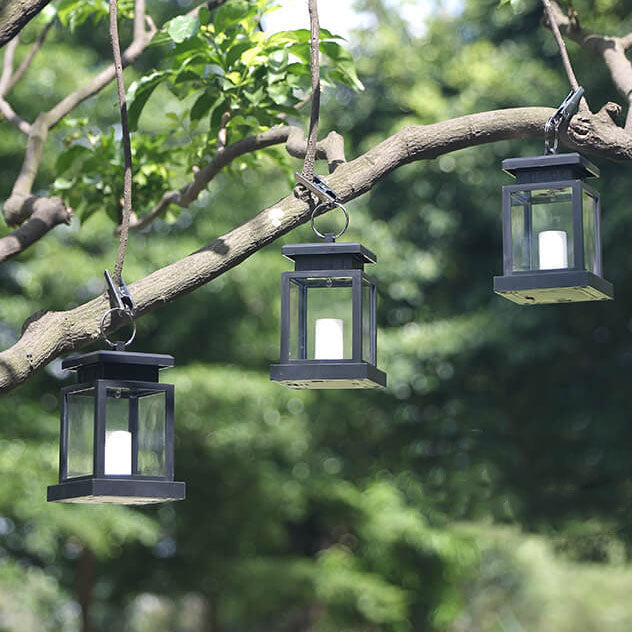 BowLift | Solar Retro Candle Lantern LED Outdoor Hanging Light