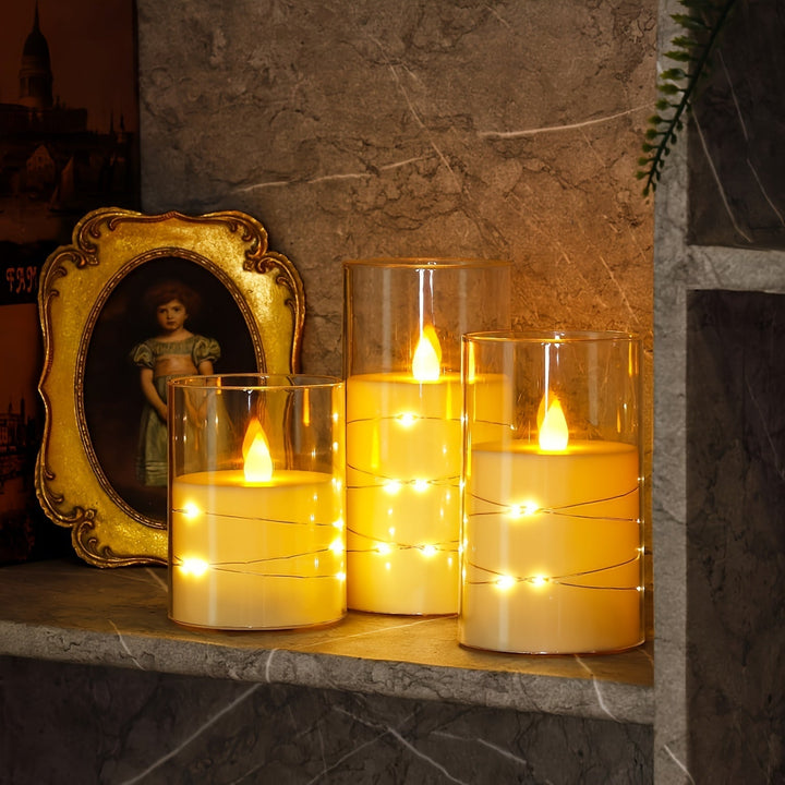 RomanticGlow – LED Candle Set with Remote Control Bowlift