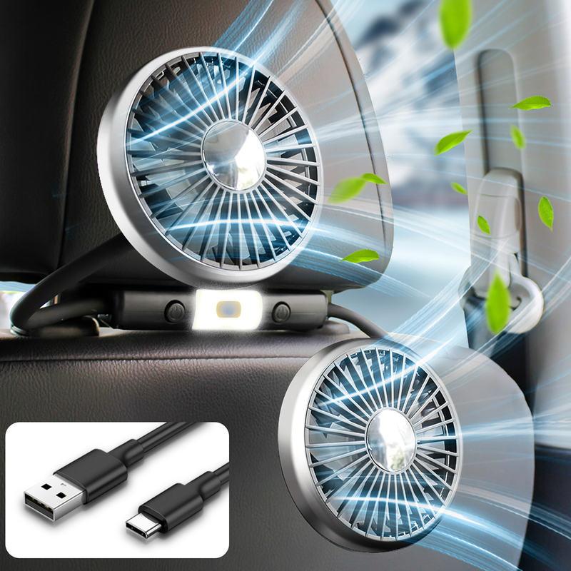 Summer Dual-Head USB Hose Fan | Bowlift