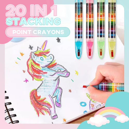 BowLift | 20 in 1 Stackable Dot Colored Pencils