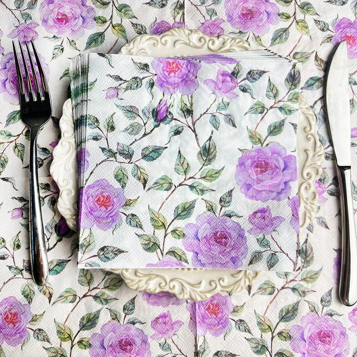 20pcs Exquisite Printing Napkins Paper Fresh Dining Tables Paper Napkin | Bowlift
