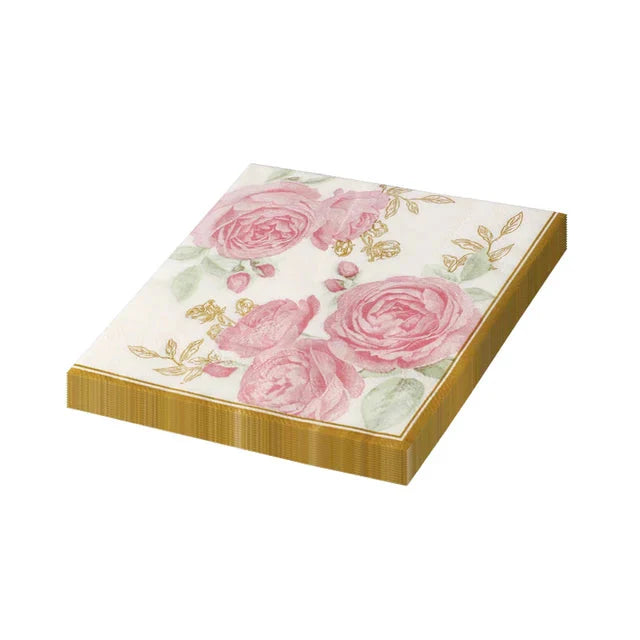 20pcs Green Plant Printed Napkin Papers Mouth Wiping Cloth Paper Towel | Bowlift