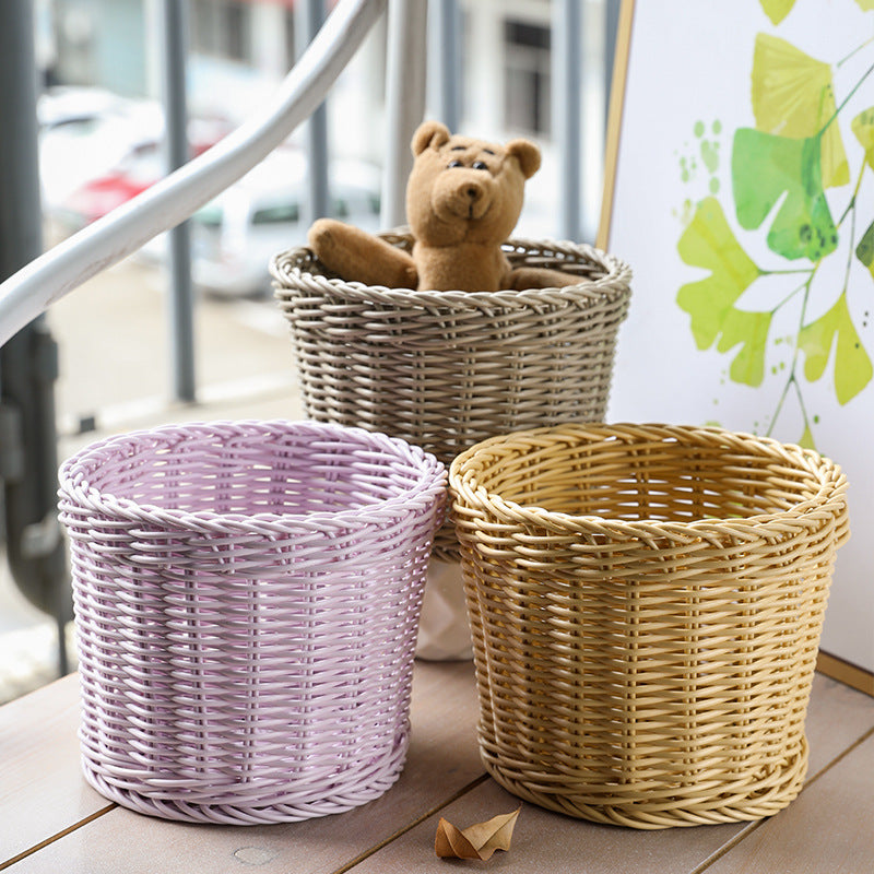 Unisex Round Storage Bowl made of woven material Bowlift