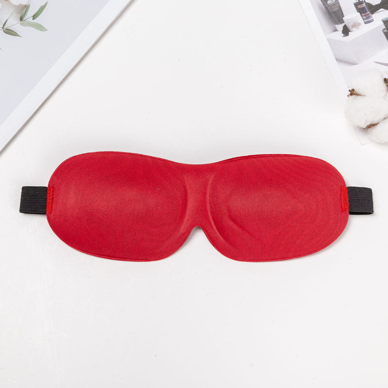 Three-Dimensional Contoured Breathable Sleep Mask With Adjustable Strap