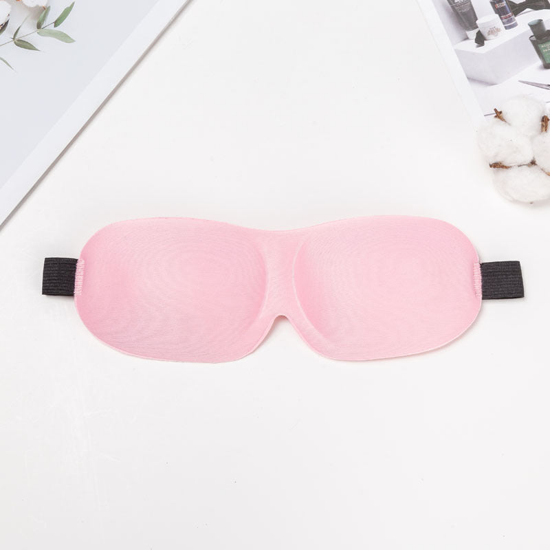 Three-Dimensional Contoured Breathable Sleep Mask With Adjustable Strap