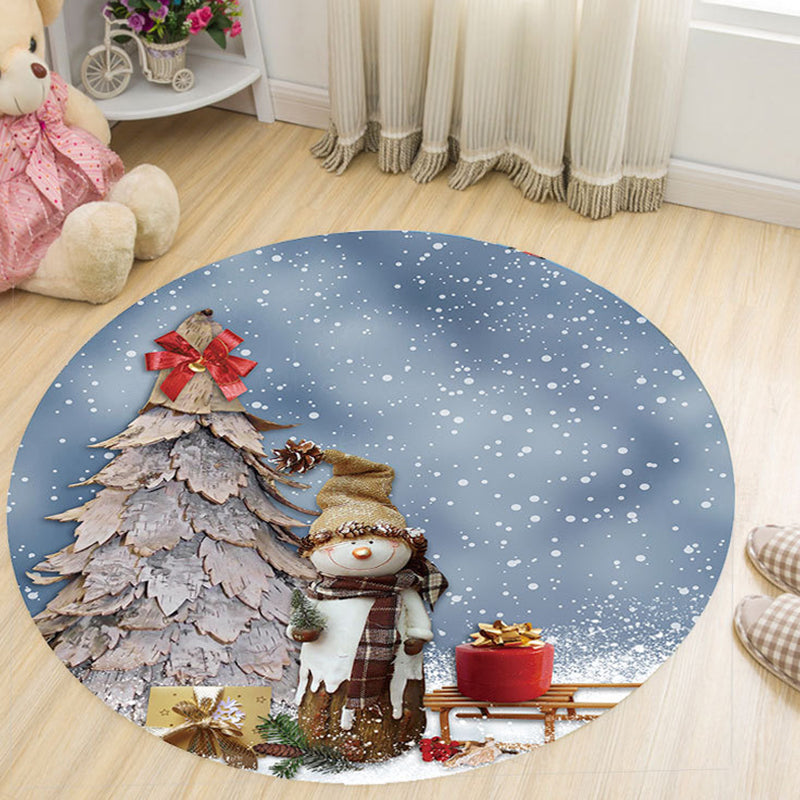 BowLift | Cartoon Colored Rug Multicolor Synthetic Carpet Stain Resistant Machine Washable Non-Slip Rug for Children's Room