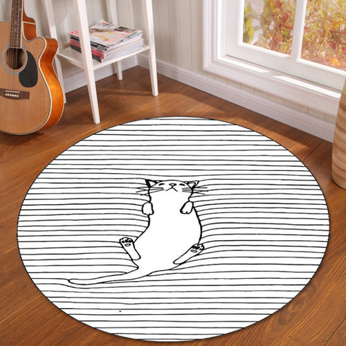 BowLift | Novelty Fairy Tale Patterned Rug Multicolor Children’s Rug Synthetic Pet Friendly Non-Slip Back Washable Rug for Home