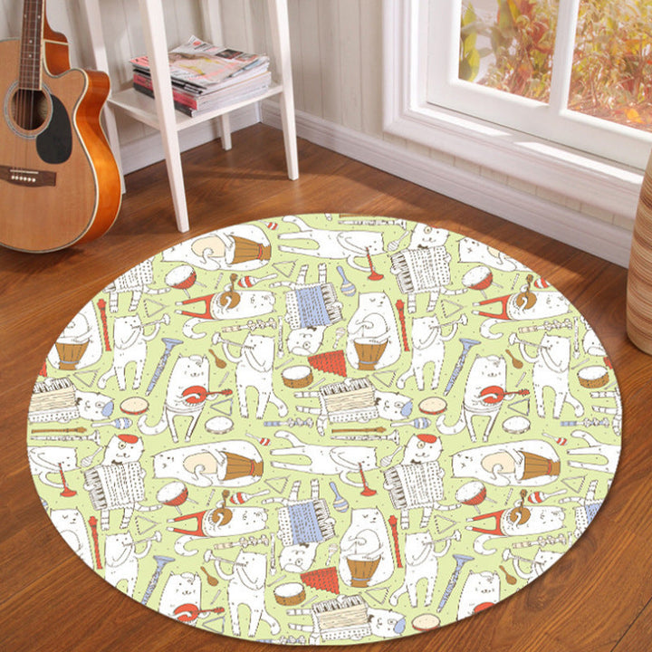 BowLift | Novelty Fairy Tale Patterned Rug Multicolor Children’s Rug Synthetic Pet Friendly Non-Slip Back Washable Rug for Home