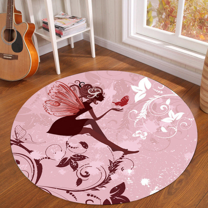 BowLift | Novelty Fairy Tale Patterned Rug Multicolor Children’s Rug Synthetic Pet Friendly Non-Slip Back Washable Rug for Home