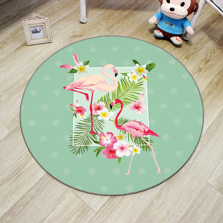 BowLift | Multicolor Princess Carpet Polyester Botanica Animals Carpet Non-slip Backing Machine Washable Pet Friendly Carpet for Children's Room