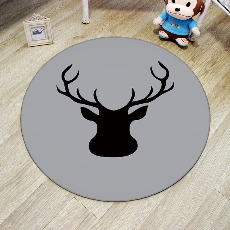 BowLift | Multicolor Princess Carpet Polyester Botanica Animals Carpet Non-slip Backing Machine Washable Pet Friendly Carpet for Children's Room