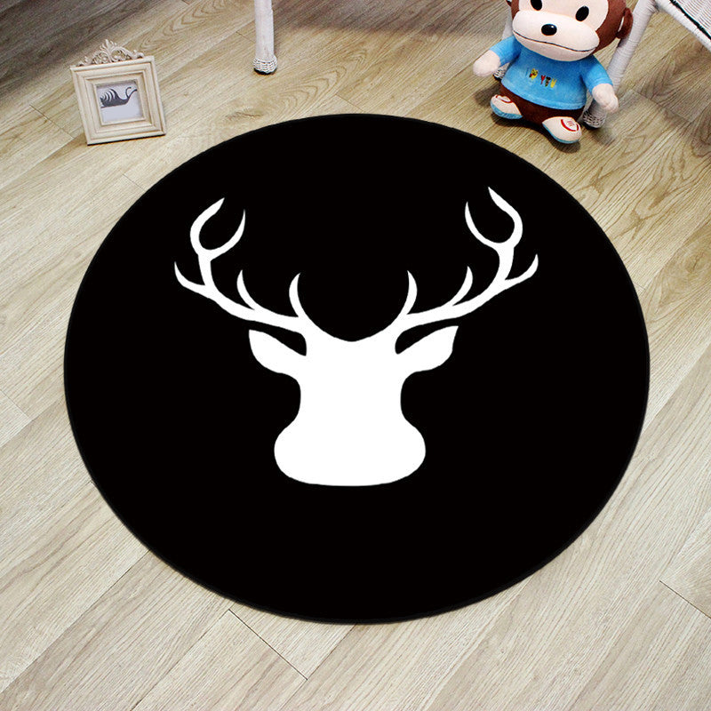 BowLift | Multicolor Princess Carpet Polyester Botanica Animals Carpet Non-slip Backing Machine Washable Pet Friendly Carpet for Children's Room