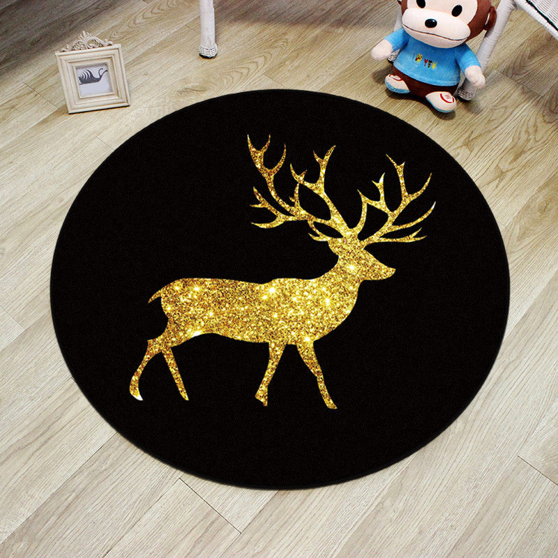 BowLift | Multicolor Princess Carpet Polyester Botanica Animals Carpet Non-slip Backing Machine Washable Pet Friendly Carpet for Children's Room