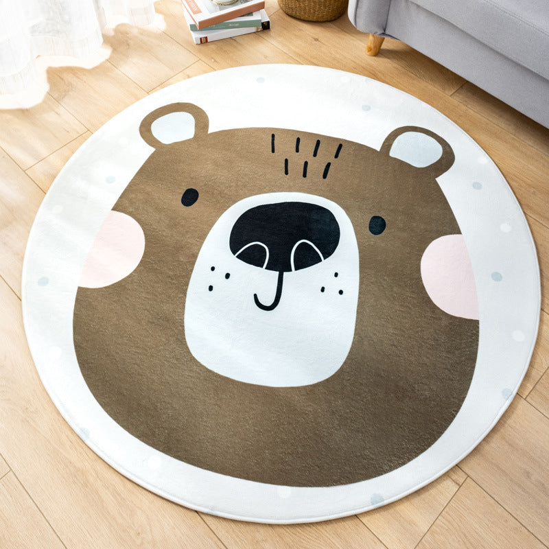 BowLift | Multicolor Baby Room Floor Rug Children Cartoon Pattern Rug Synthetic Non-Slip Back Stain Resistant Machine Washable Area Rug