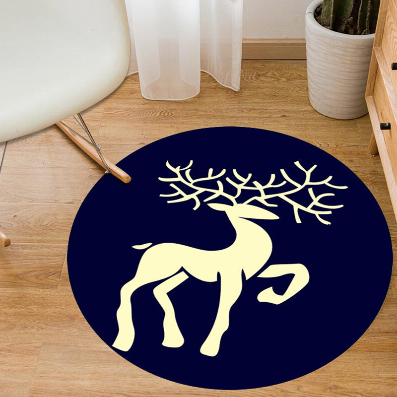 BowLift | Aesthetics Animal Pattern Carpet Multifunctional Colorful Cartoon Carpet Polyester Machine Washable Non-Slip Back Pet-Friendly Carpet for Children's Room