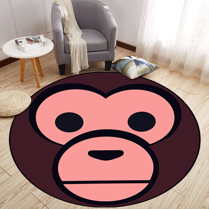 BowLift | Aesthetics Animal Pattern Carpet Multifunctional Colorful Cartoon Carpet Polyester Machine Washable Non-Slip Back Pet-Friendly Carpet for Children's Room