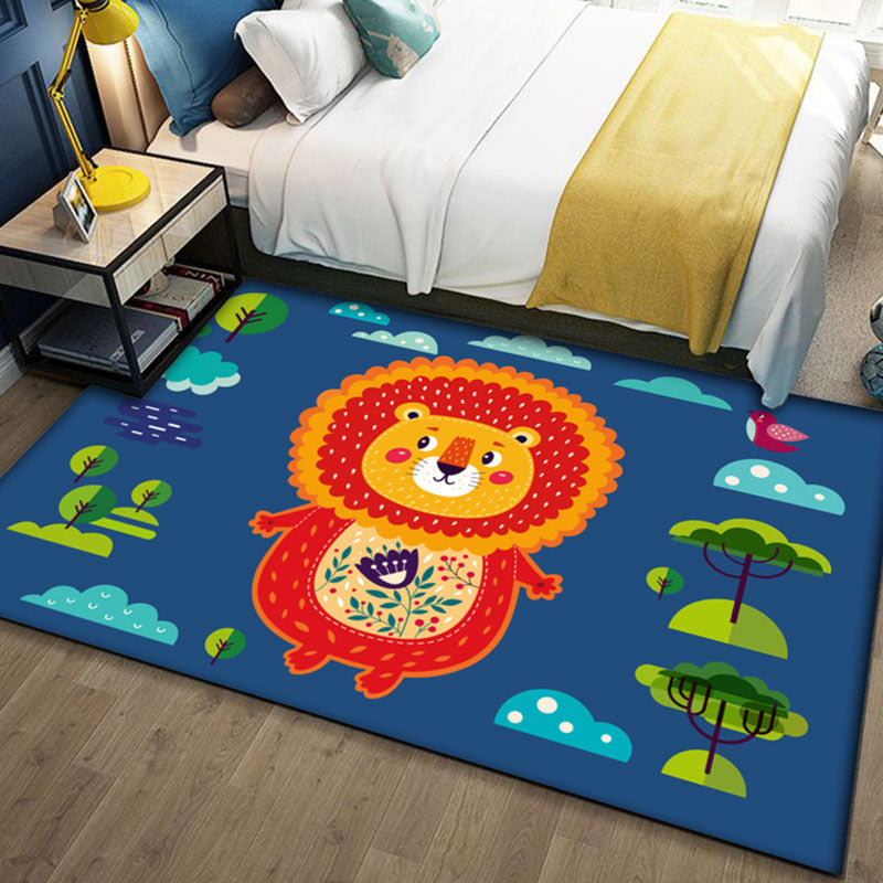 BowLift | Multi-Colored Cartoon Carpet Polyester Educational Pattern Carpet Pet-Friendly Stain-Resistant Non-Slip Carpet for Children's Bedroom