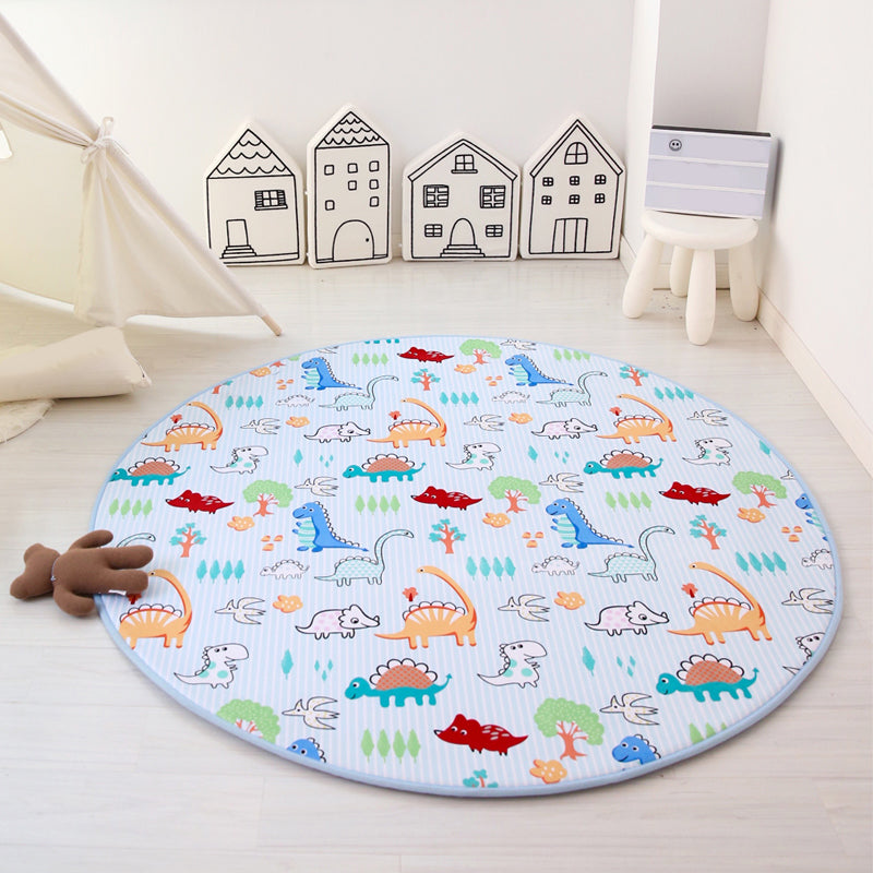 BowLift | Multi-Color Tiered Rug Cotton Children Style Carpet Easy Care Non-Slip Back Carpet for Playroom