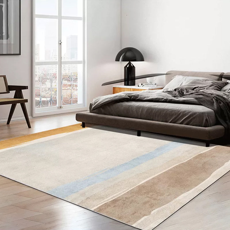 BowLift | Contemporary Abstract Pattern Carpet Multicolor Polypropylene Carpet Non-Slip Pet Friendly Stain Resistant Carpet for Large Room