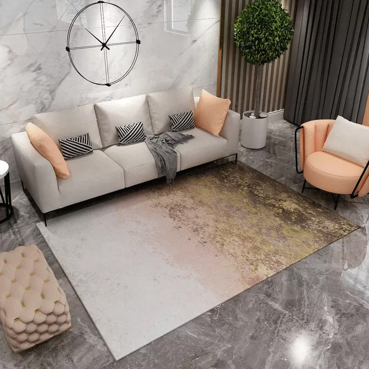 BowLift | Contemporary Abstract Pattern Carpet Multicolor Polypropylene Carpet Non-Slip Pet Friendly Stain Resistant Carpet for Large Room