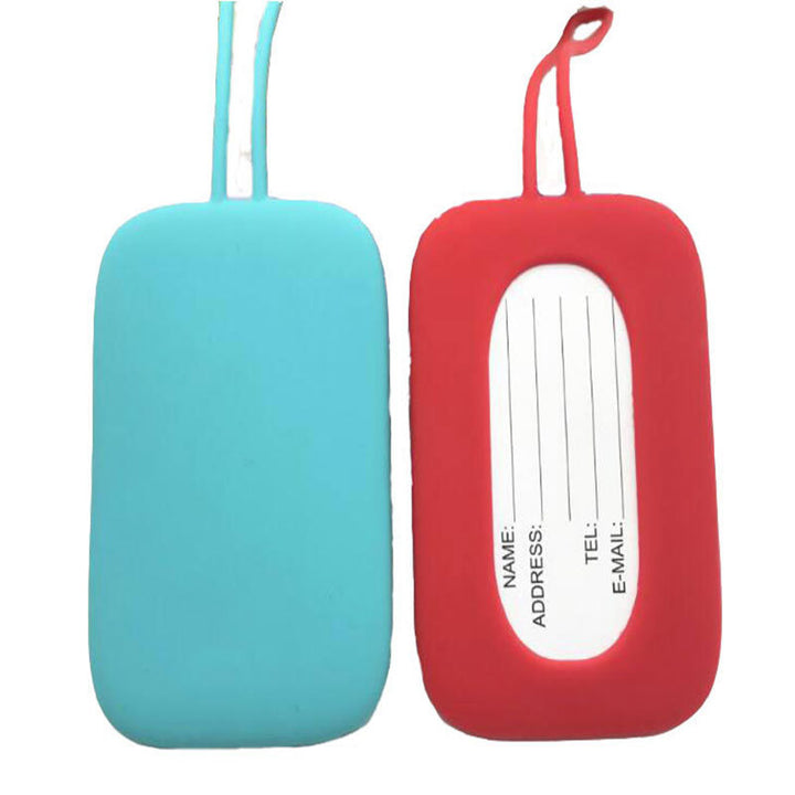 Silicone Protective Luggage Tag and Key Pouch with Flexible Loop Strap Bowlift