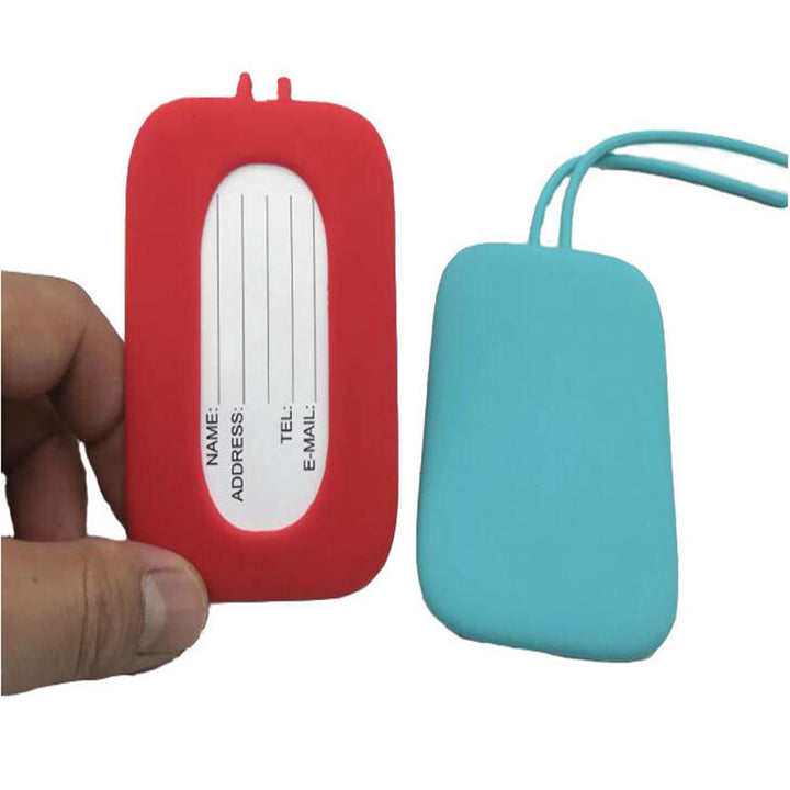 Silicone Protective Luggage Tag and Key Pouch with Flexible Loop Strap Bowlift