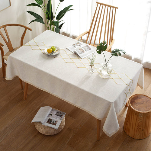Elegant Geometric Table Cover