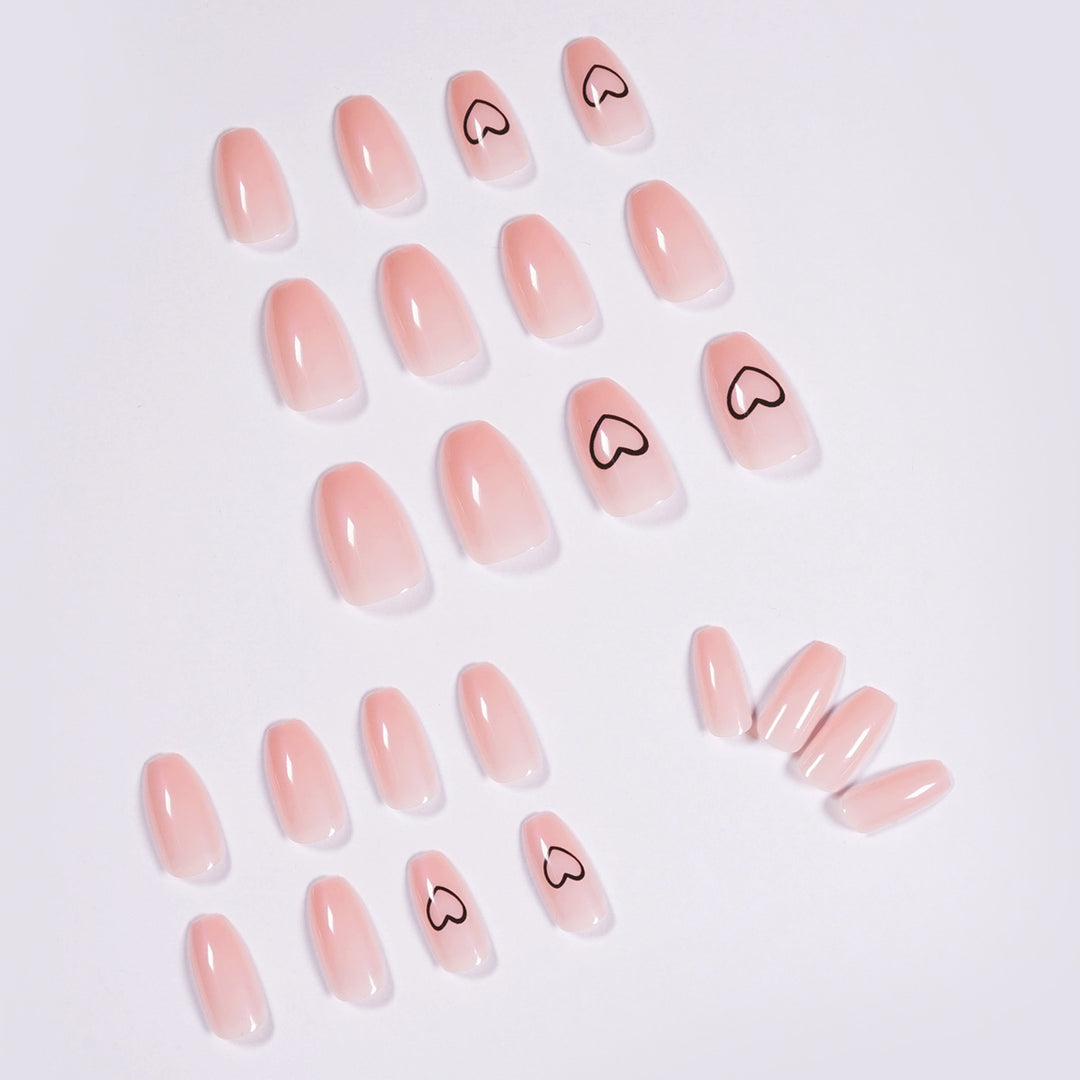 Artful Nail Art with Delicate Hearts Bowlift