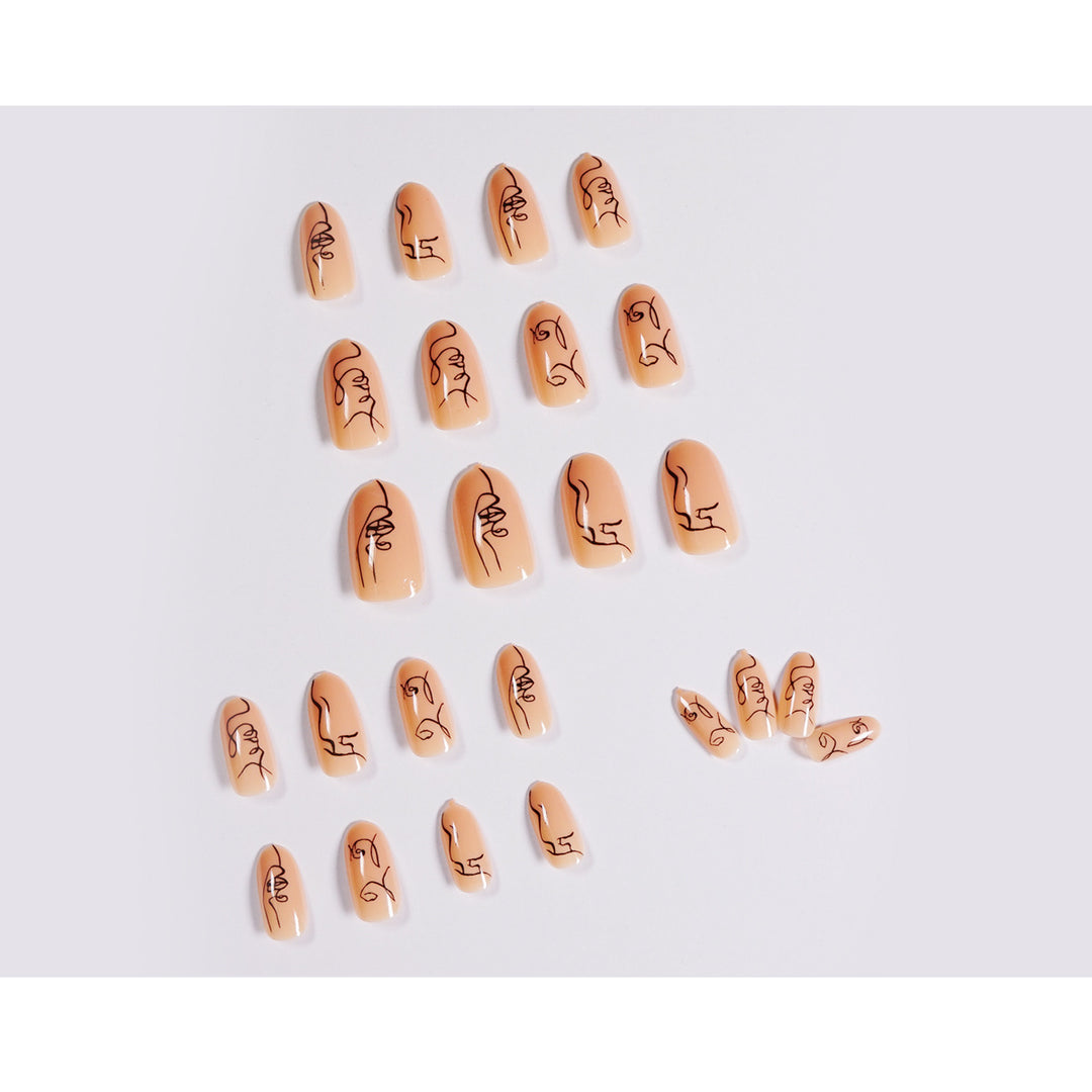Artful Nail Art in Minimalist Design Bowlift