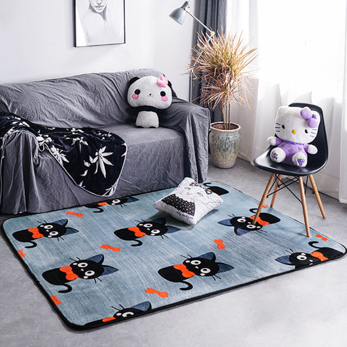 BowLift | Classic Fairy Tale Pattern Rug Multicolored Modern Rug Polypropylene Non-Slip Backing Washable Pet-Friendly Area Rug for the Living Room