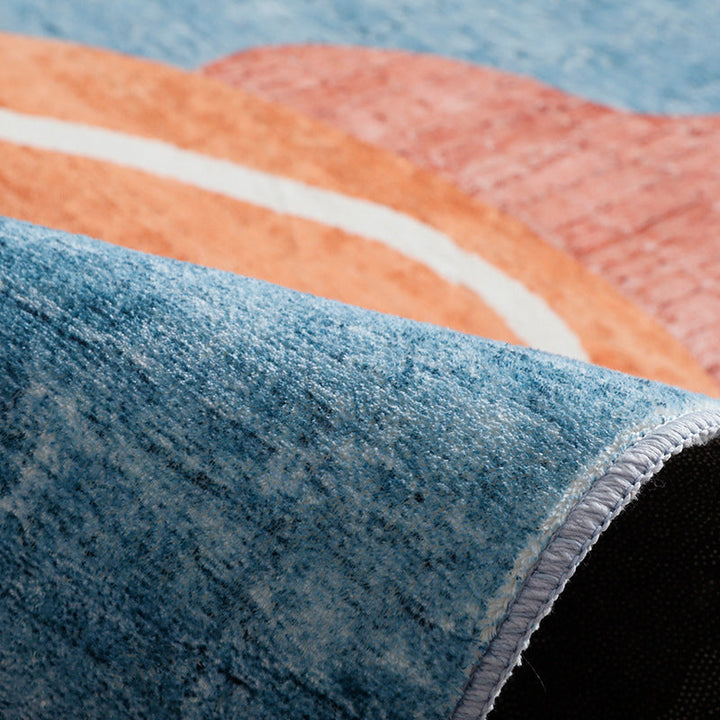 BowLift | Trendy Geometric Patchwork Rug Multicolor Postmodern Rug Polyester Non-Slip Machine Washable Pet Friendly Rug for Home