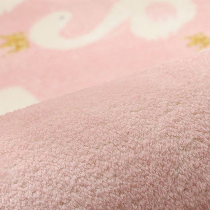 BowLift | Stylish Multi-Colored Kids Rug Cotton Pattern Rug Machine Washable Pet Friendly Non-Slip Back Rug for Girls Bedroom