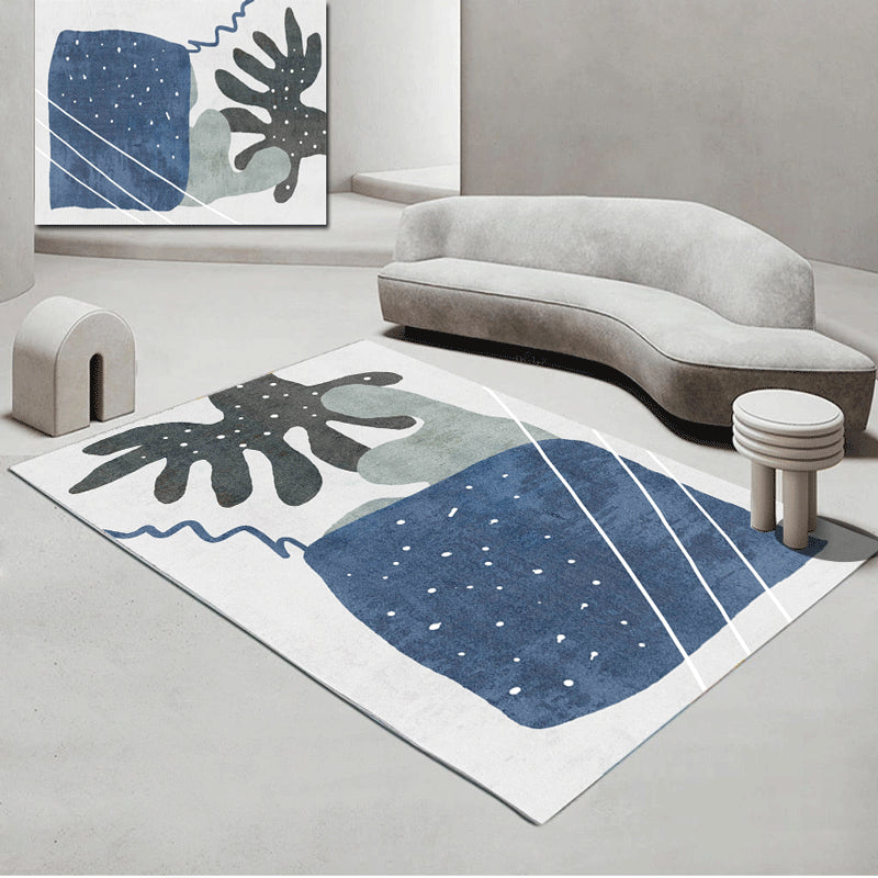 BowLift | Contemporary Abstract Pattern Carpet Multicolor Polypropylene Carpet Non-Slip Pet Friendly Stain Resistant Carpet for Large Room