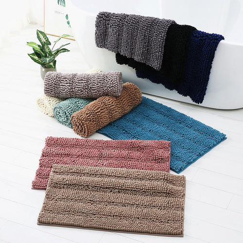 Textured Microfiber Kitchen Mat Set Bowlift