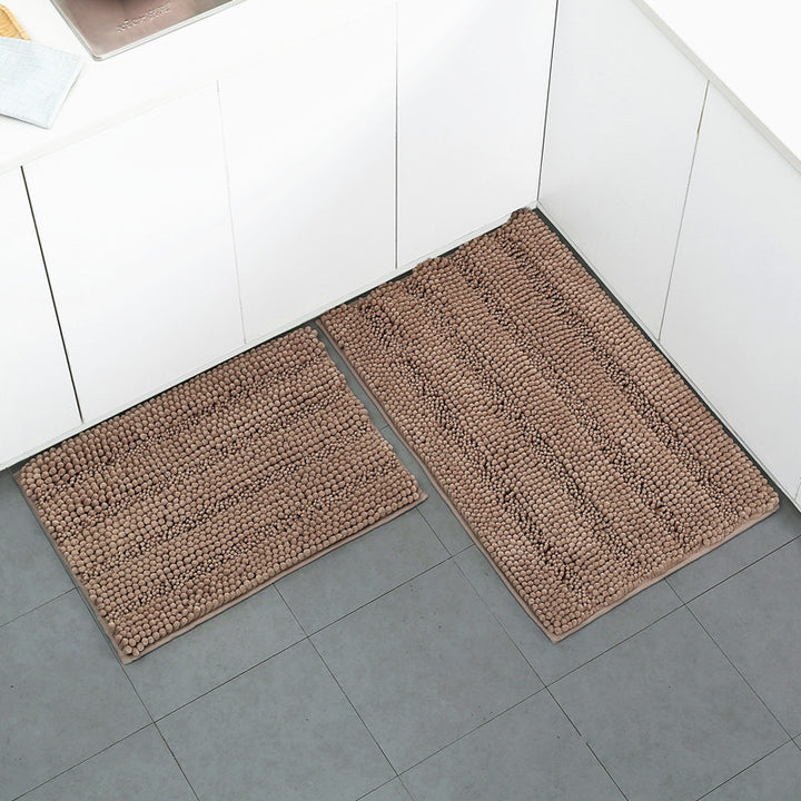 Textured Microfiber Kitchen Mat Set Bowlift