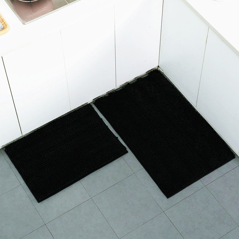 Textured Microfiber Kitchen Mat Set Bowlift