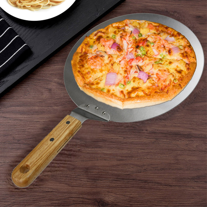 Professional Pizza Baking Set with Stainless Steel Peels, Cutter and Serving Spatula Bowlift