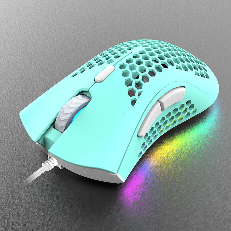 Lightweight Gaming Mouse with Honeycomb Design Bowlift