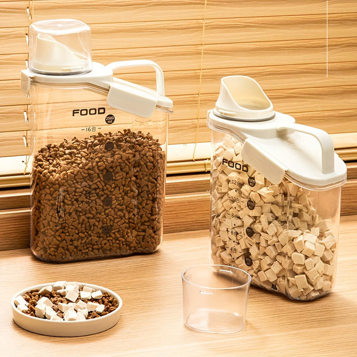 FreshBite - Modern Food Container for Pets with Measuring Cup Bowlift